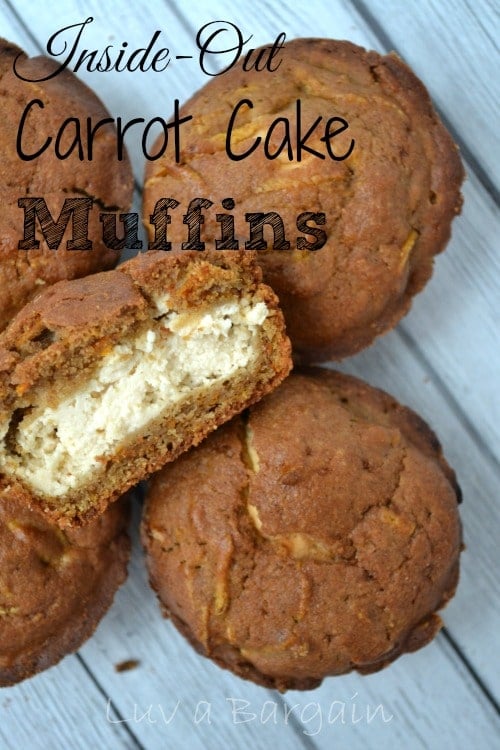 Inside Out Carrot Cake Muffins